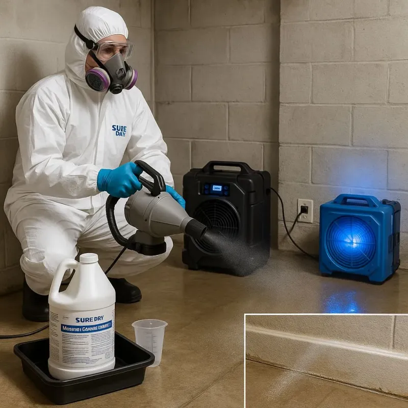 Sanitization and Odor Removal process in West Newbury, MA