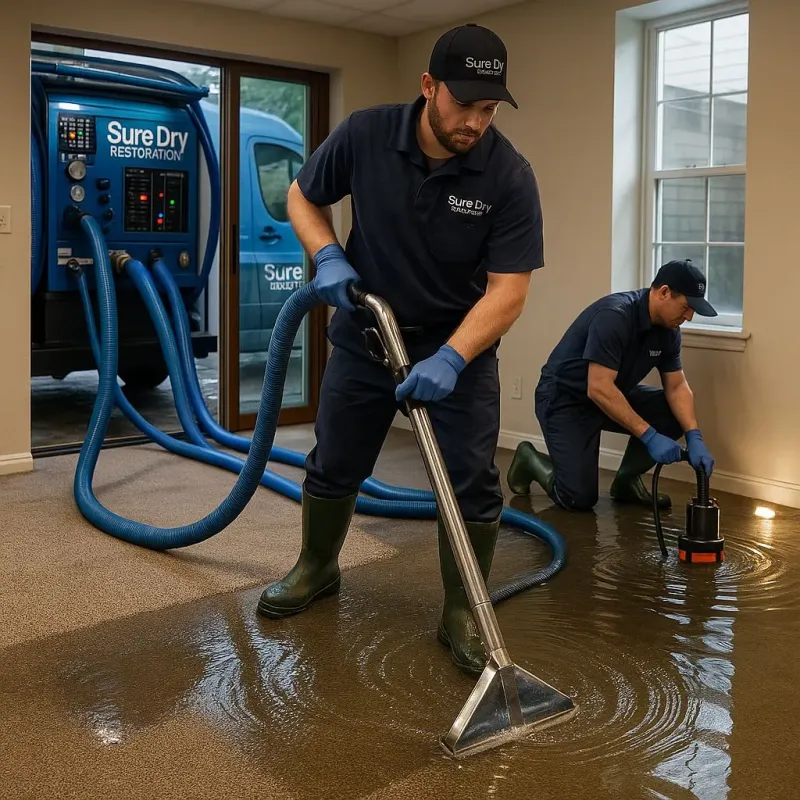 Water Extraction and Removal process in West Newbury, MA